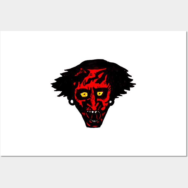 Insidious , lipstick face demon Wall Art by MattisMatt83